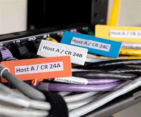 Labels for cable management