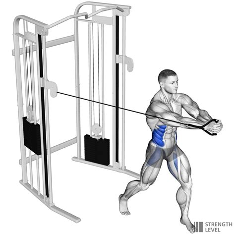 Cable woodchop exercise