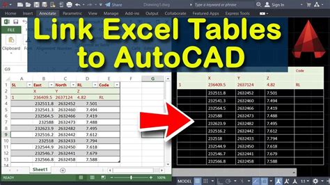 CAD-Excel Integration Tools