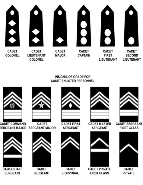 Cadet Master Sergeant JROTC Ranks