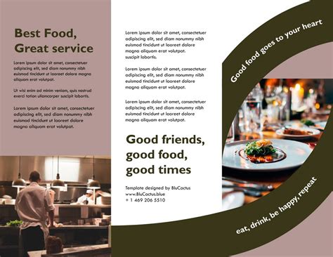 Cafe Restaurant Brochure Template