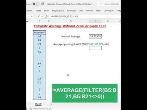 Calculate Average Ignoring Blanks in Excel