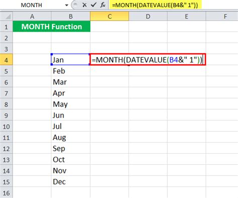 Calculate Days in Month Excel Array Formula