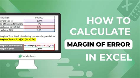 Calculating Margin of Error in Excel