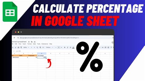 Calculating Percentages in Google Sheets