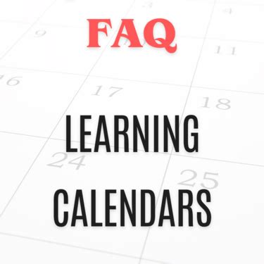 Calendar FAQ