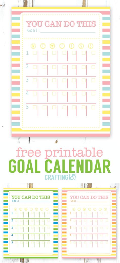 Using a Calendar for Goal Setting