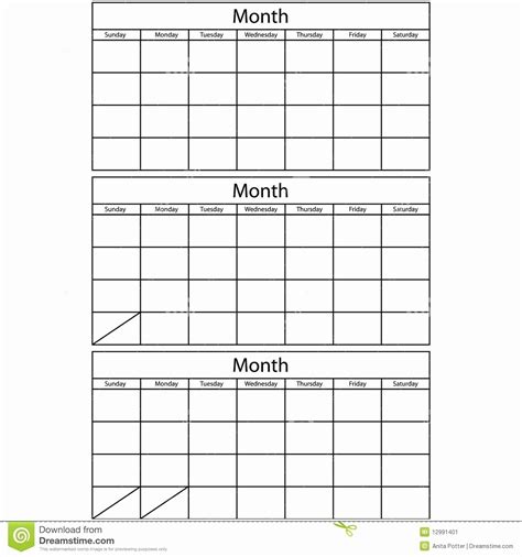 A quarterly calendar template with goal setting