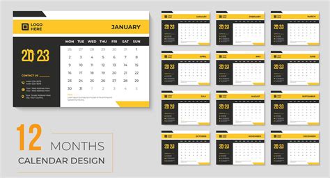 Calendar Template Design