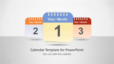 Calendar Template Design PowerPoint