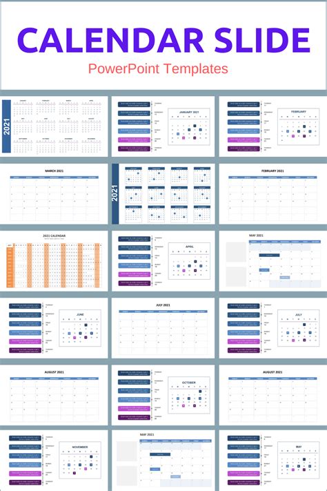 Calendar Template for PowerPoint Templates