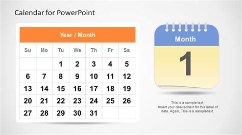 Calendar Template for PowerPoint