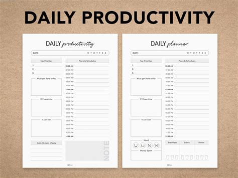 Calendar Template for Productivity