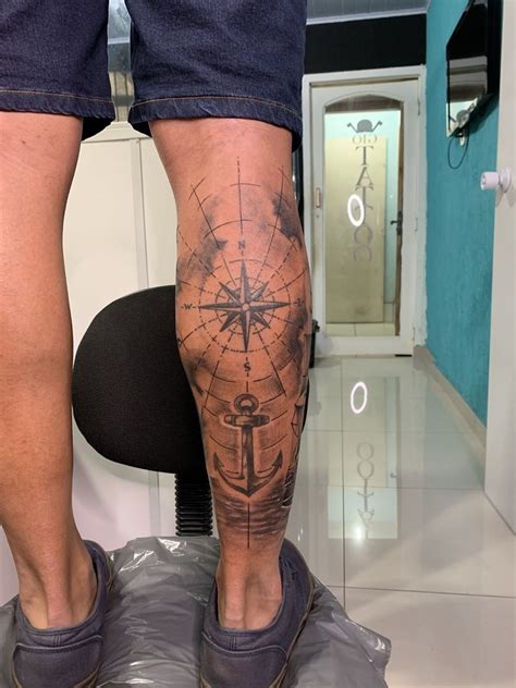 Calf tattoo placement