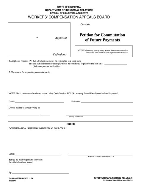 California Department of Industrial Relations QDRO Form