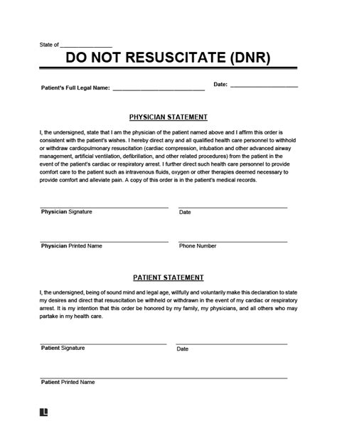 California DNR Form Sample