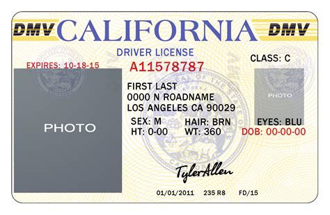 California Driver License Template PSD Gallery 10