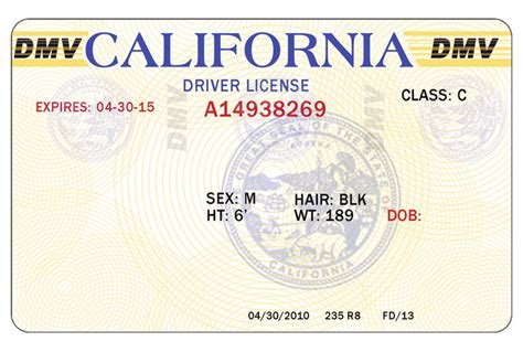 California Drivers License Template 9