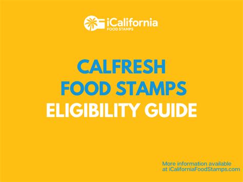 California Food Stamps Eligibility