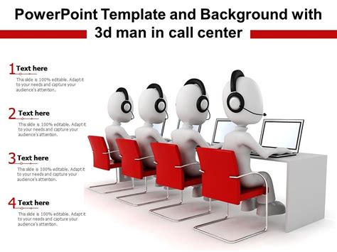 Call Center PPT Template Design