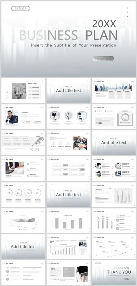 A Minimalist Business PowerPoint Template Call to Action Example