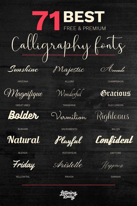 Calligraphy Fonts