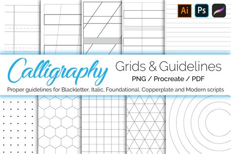 Calligraphy Grid Guides