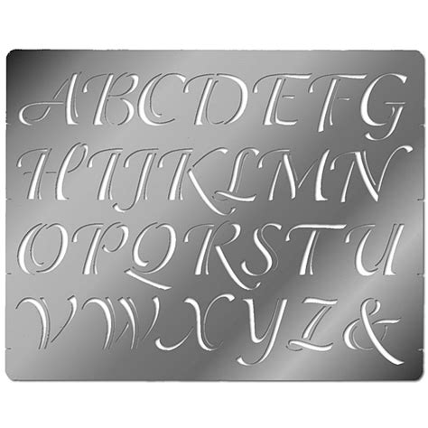 Calligraphy Fancy Letter Stencil