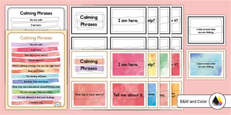 Calming Phrase Cards