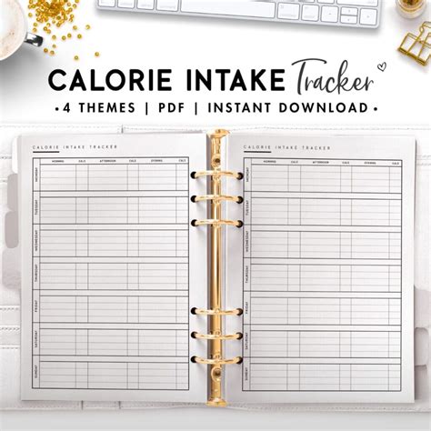 Calorie intake template