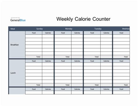 Example of a Notion Calorie Tracker Template with Integrated Workout Log