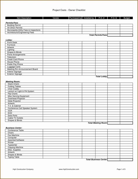 CAM Reconciliation Template