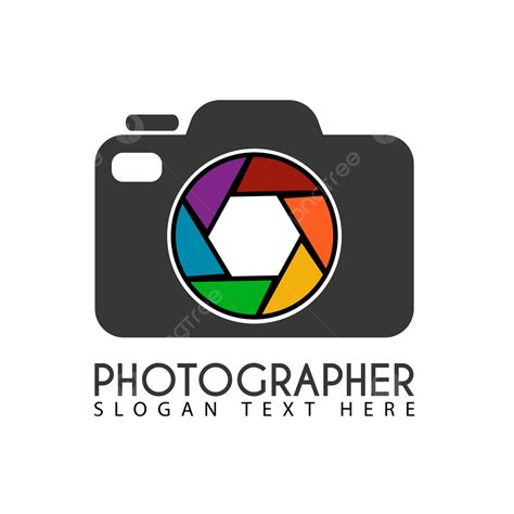 Camera shutter logo template