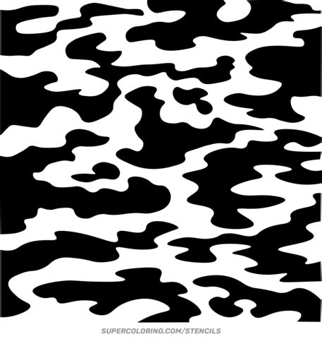 Camo Stencil Paper Craft