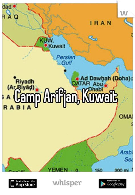 Camp Arifjan Base Map Dining Facilities