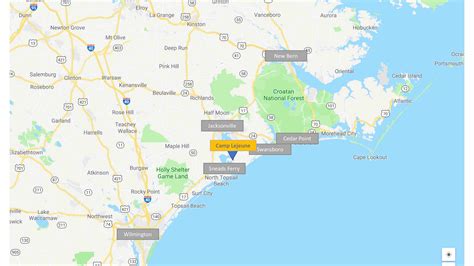 Camp Geiger Location Map