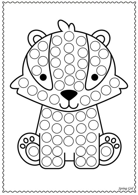 Camping Do A Dot Printables Coloring Pages