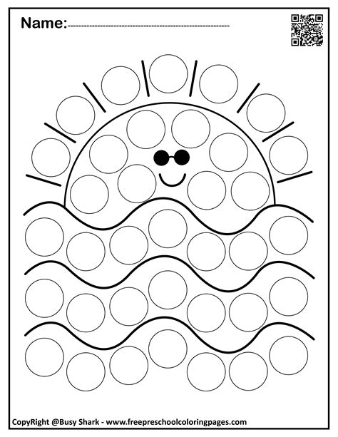 Camping Do A Dot Printables Dot to Dot