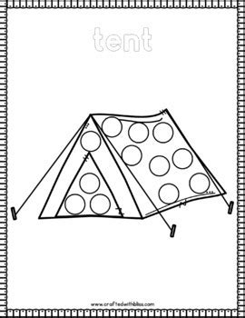 Camping Do A Dot Printables Education