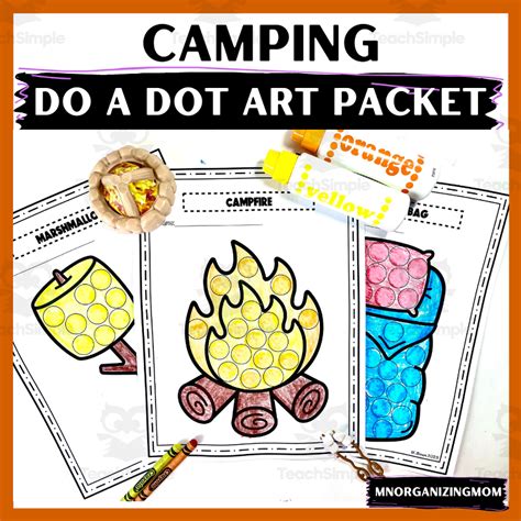 Camping Do A Dot Printables for Different Ages