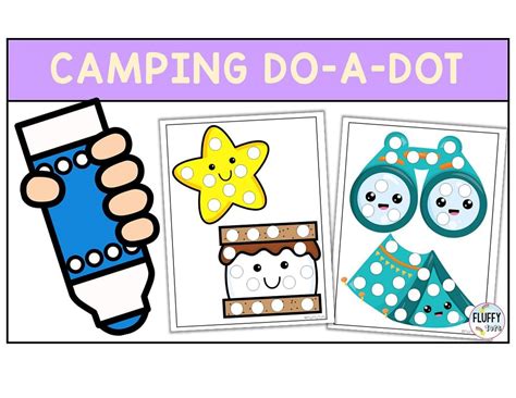 Camping Do A Dot Printables for Kids