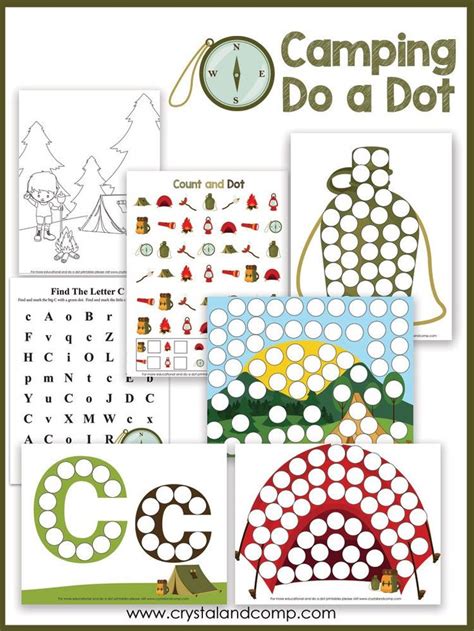 Camping Do A Dot Printables Free