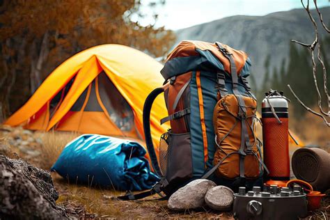 Camping and hiking gear