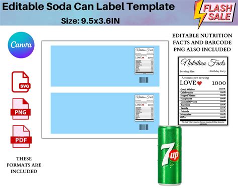 Can Label Template for Google Docs