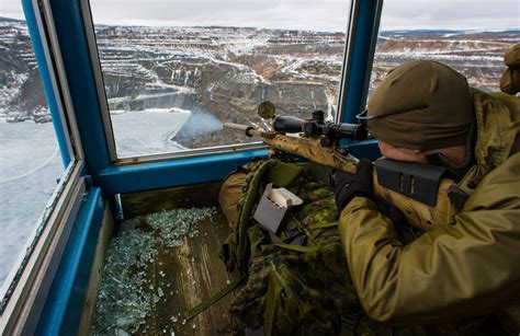 Canadian Army Sniper in Training