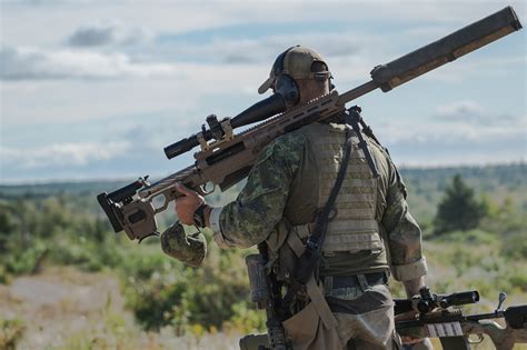 Canadian Sniper in a Tactical Position