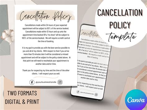 Cancellation Policy for Salons