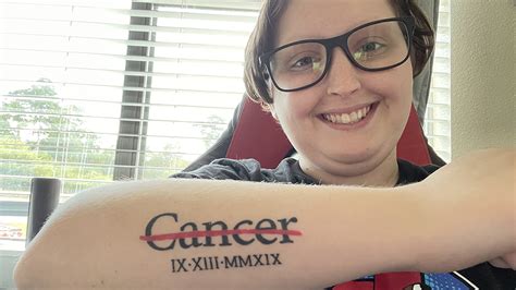 Cancer survivor tattoo