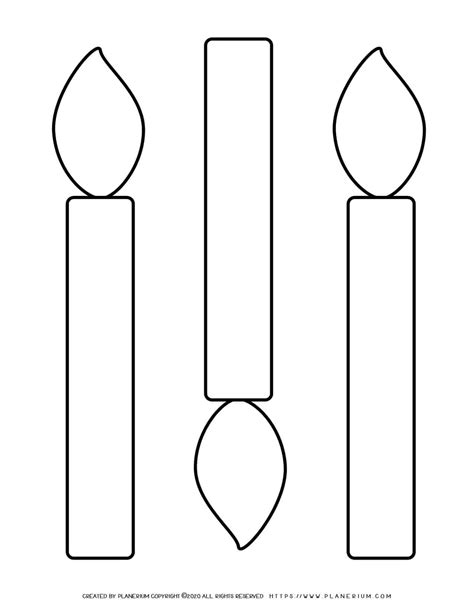 Candle Template Printables