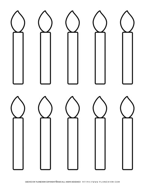 Candle Template Printables